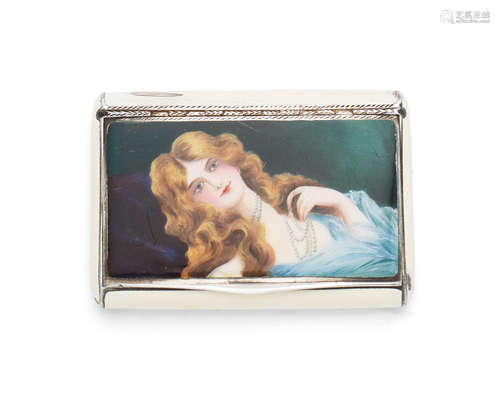 An Austro-Hungarian silver and enamel cigarette case Vienna circa 1920