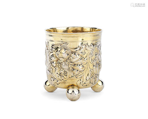 A 17th century German silver-gilt beaker Joachim Haussner, Nuremberg circa 1670