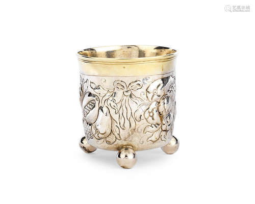 A 17th century German silver beaker Hieronymus Peller, Nuremberg circa 1670