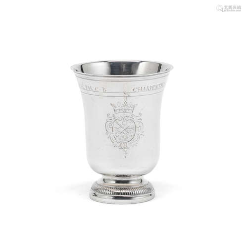 An 18th century French silver beaker Jean Brissot (Briceau), Meaux, généralité de Paris, circa 1764