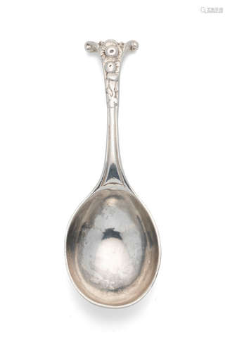 An unusual 18th century silver spoon, possibly a christening spoon unmarked, circa 1770