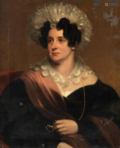 English School (19th century) Portrait of a lady
