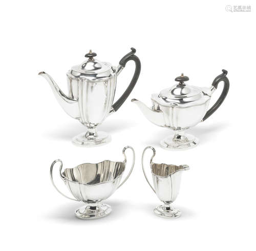 A four-piece silver tea and coffee service William Hutton & Sons, London 1910 (4)