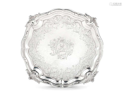 A George II silver waiter Edward Wakelin, London 1751