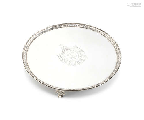 A George III silver salver Crouch & Hannam, London 1778