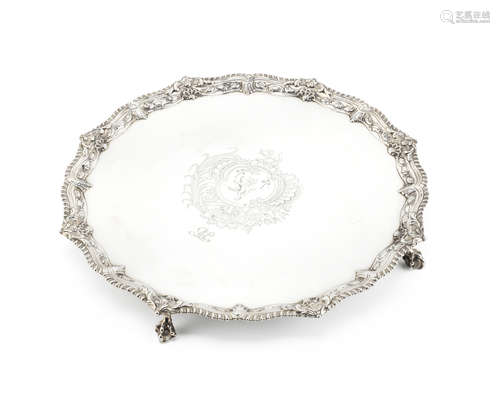 A George III salver Ebenezer Coker, London 1768