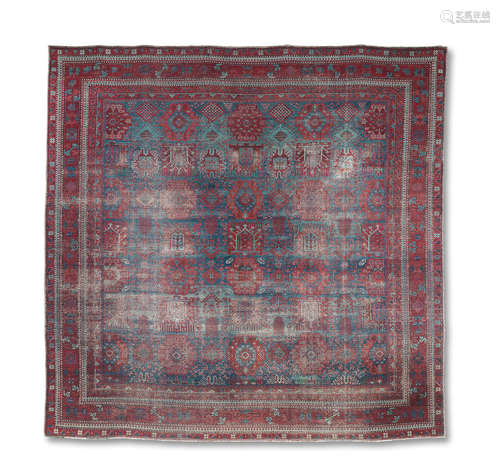 A late 19th century Agra Carpet India 363cm x 352cm