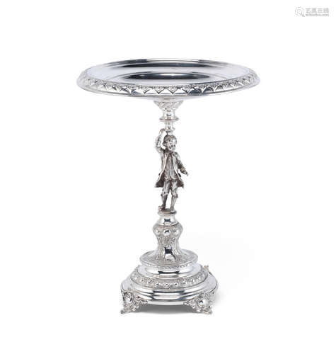 An Austro-Hungarian silver standing dish maker's mark 'HS', Vienna late 19th century