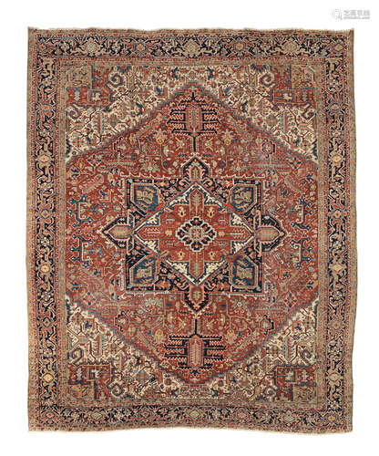 A Heriz carpet, North West Persia 375cm x 304cm