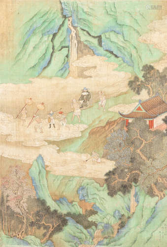 In the manner of Jiao Bingzhen (active 1689-1726) Zhong Kui carried by demons