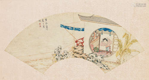 Chinese School (19th century) Lady At a Window