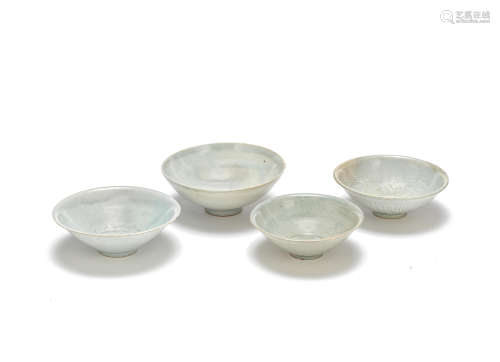 A group of four Qingbai bowls Song/Yuan Dynasty