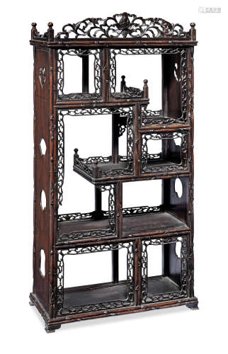 A small hongmu Display Cabinet Late Qing Dynasty