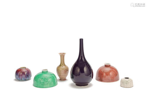A group of monochrome wares Qing Dynasty/ Republic Period