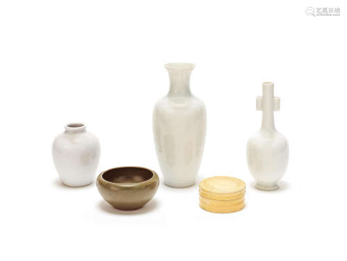 A group of monochrome wares Qing Dynasty/early 20th century