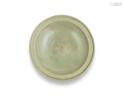 A crackled celadon-glazed charger South East Asia, probably 17th century