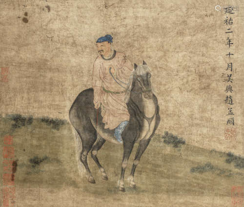 In the manner of Zhao Mengfu (Qing Dynasty) Horses and grooms