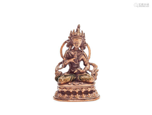 A copper-alloy figure of Vajrasattva Nepal