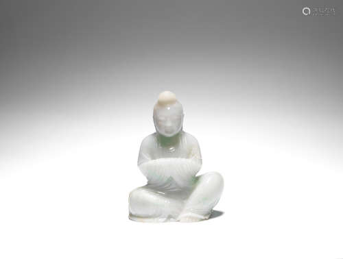 A jadeite figure of Guanyin