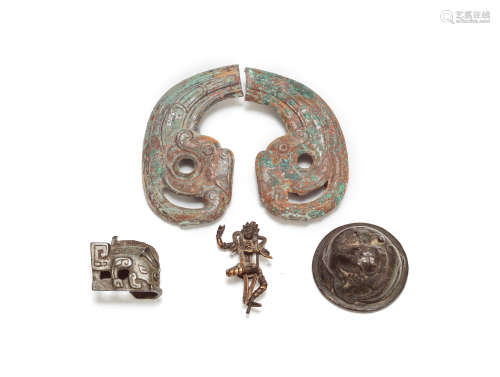 A group of bronze fittings Western Zhou and later