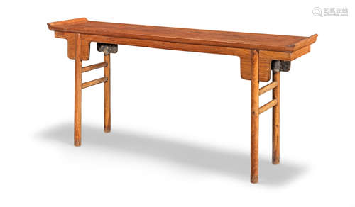 A large huanghuali altar table, qiaotouan