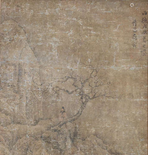 Attributed to Tang Yin (1470-1524) Scholar in the Mountains