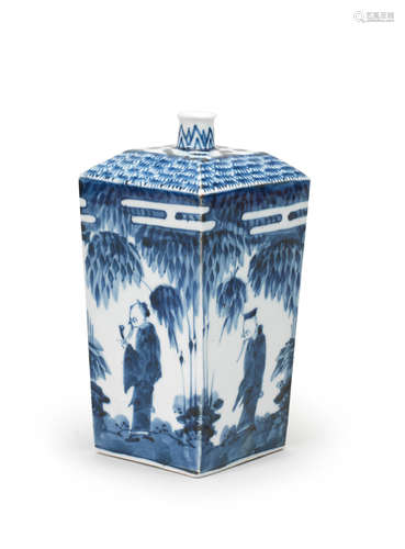 A ko-Imari blue and white tokkuri (bottle) Edo period (1615-1868), late 17th century