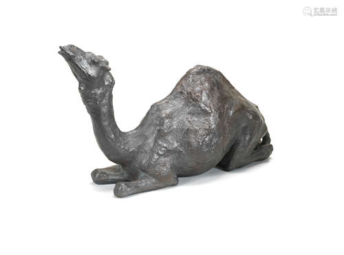 An unusual bronze model of a camel By Yoshida Saburo (1889-1962), Showa era (1926-1989), 20th century