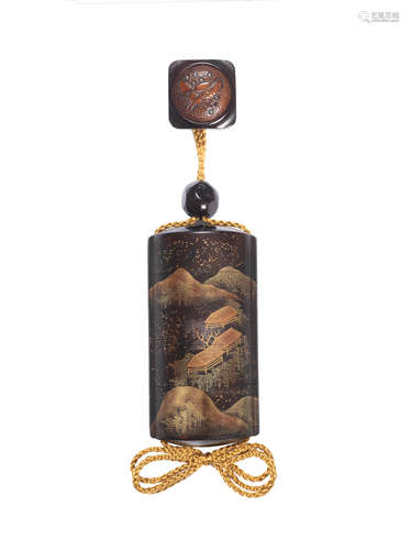 A lacquered four-case inro Edo period (1615-1868), late 18th/early 19th century