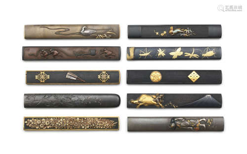 Ten kozuka (knife handles) Edo period (1615-1868), late 18th/19th century