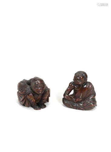 Six various netsuke and okimono Meiji era (1868-1912), late 19th/early 20th century