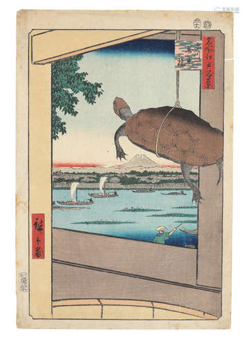 Utagawa Hiroshige (1797-1858) Edo period (1615-1868), both dated 1857