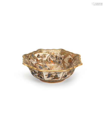 A Satsuma flori-rimmed bowl Meiji era (1868-1912), late 19th/early 20th century