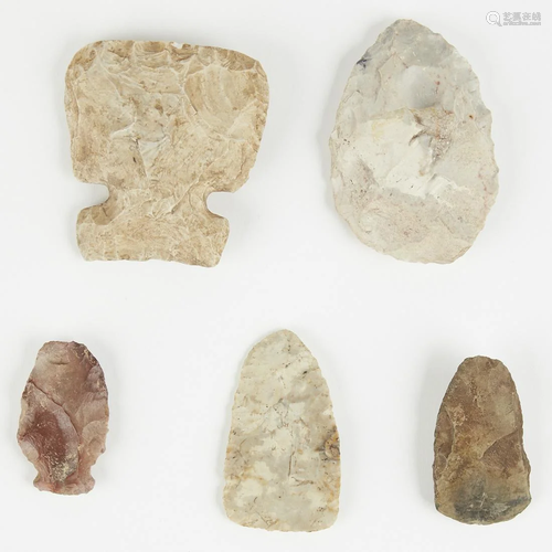 Grp: 5 Stone Tools Points