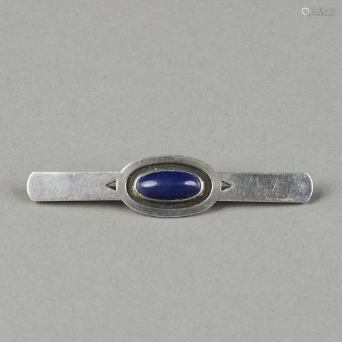 The Kalo Shop Sterling Arts & Crafts Lapis Bar Pin