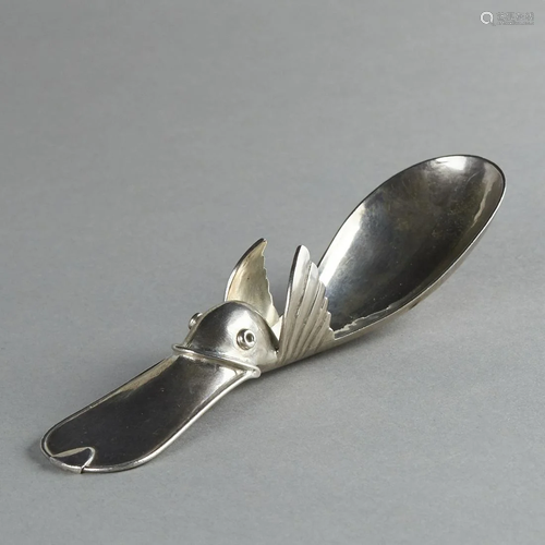 After William Spratling Taxco Silver Duck Sugar Spoon