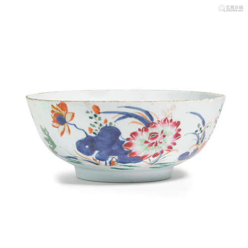 a polychrome enameled export bowl  18th/19th century