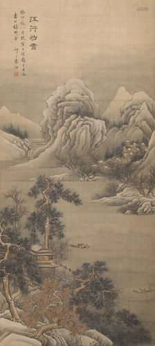 After Yuan Jiang (19th/20th century)  A Snowy Landscape