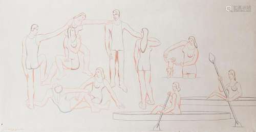 MICHEL TAPIE DE CELEYRAN (1909 1987) Bathers and c…