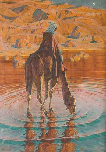 ALEKSANDER LASZENKO (1883 1944) Bedouin on a camel…