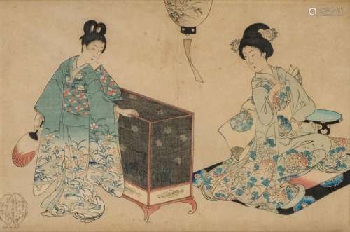 QUINZE ESTAMPES Japan, Late 19th century. Represen…