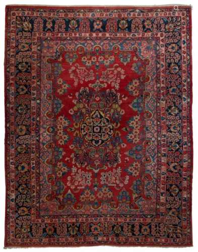 PERSAN IRAN KACHAN RUG with plant decoration on re…