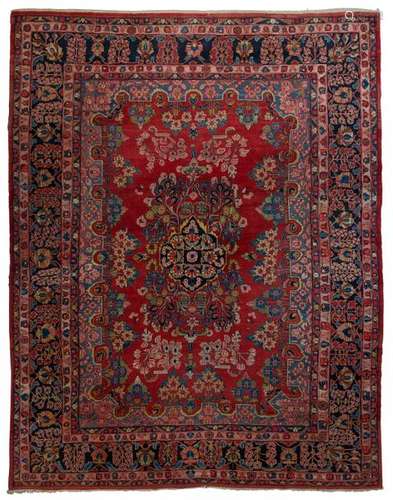 PERSAN IRAN KACHAN RUG with plant decoration on re…