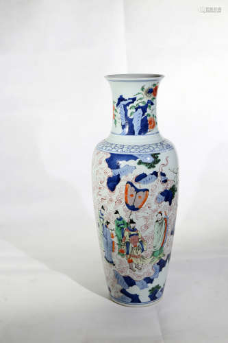 Chinese Qing Dynasty Kangxi Period Verte Rose Porcelain Vessel
