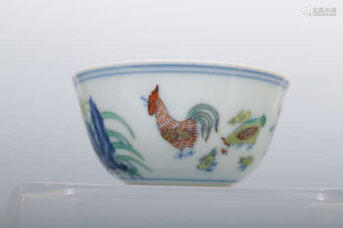 Chinese Ming Dynasty Chenghua Doucai Porcelain Cup
