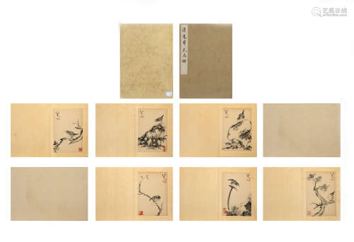 Chinese Qing Dynasty Zhu Da'S Album Of Painting