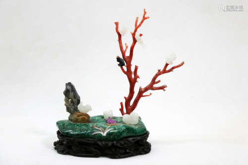 Chinese Exquisite Coral Ornament