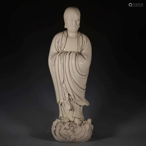 Chinese Dehua Porcelain Dharma Statue