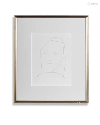 毕加索 卡门 铜版画 镜心 镜框