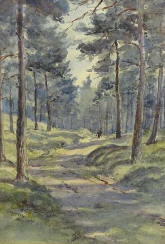 Rachel Mary Harriet Kinnear (1848-1925). Cromdale, watercolour, titled and dated Aug 15th, 32cm x 21